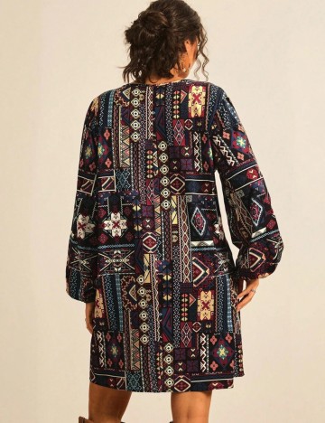 Rochie mini Shein Curve+, mix culori