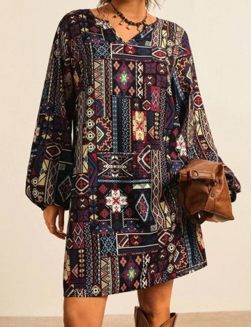 Rochie mini Shein Curve+, mix culori