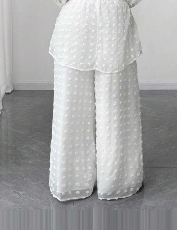 Pantaloni Shein, alb