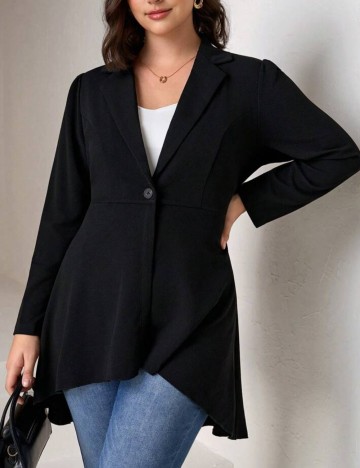 Cardigan Shein Curve+, negru