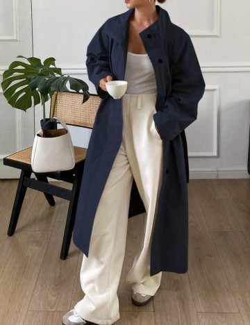 Trench Shein, albastru