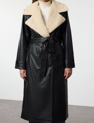 Trench TRENDYOL, negru