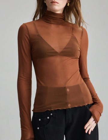 Bluză Shein, maro