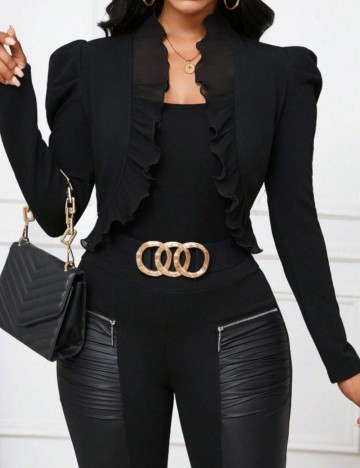 Sacou Shein Curve+, negru