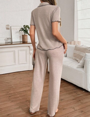 Compleu pijamale Shein, bej