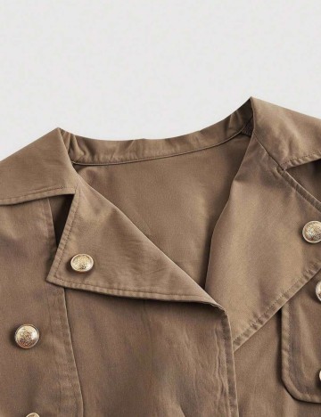 Trench scurt Shein, maro