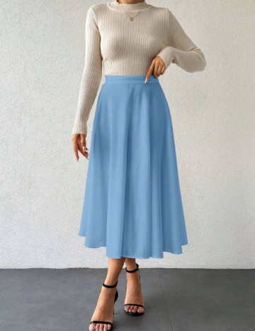 Fustă midi Shein, albastru