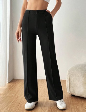 Pantaloni Shein Curve+, negru