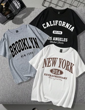 Set Tricouri Shein, mix culori