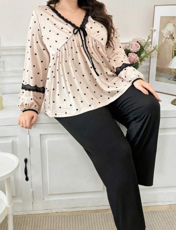 Compleu pijamale Shein Curve+, mix culori