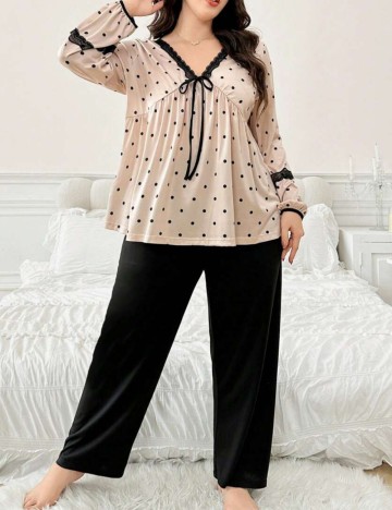 Compleu pijamale Shein Curve+, mix culori