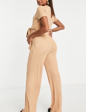 Salopetă lungă Missguided, bej