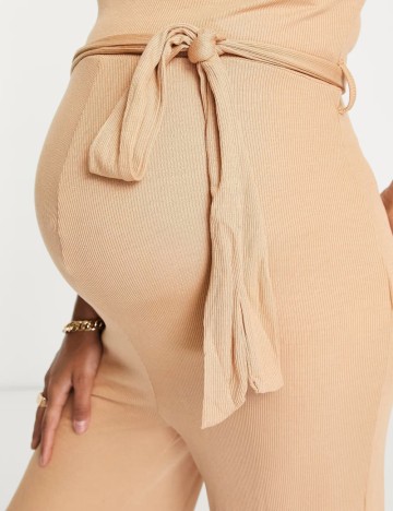 Salopetă lungă Missguided, bej