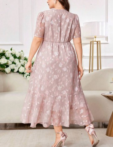 Rochie maxi Shein Curve+, mix culori