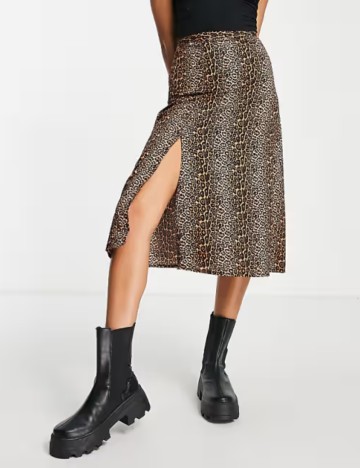 Fustă midi Daisy, mix culori