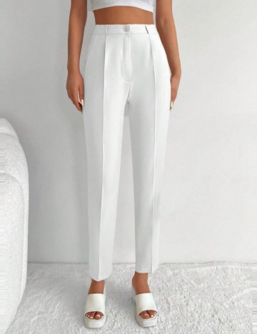 Pantaloni Shein, alb