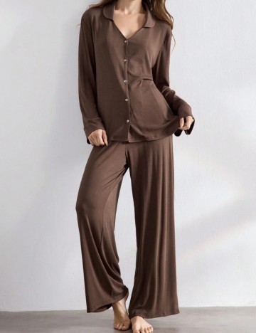 Compleu pijamale Shein, maro