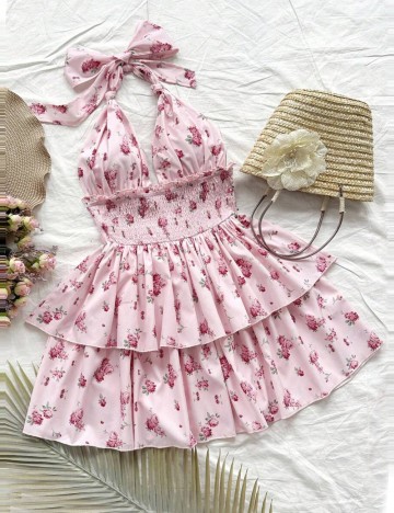 Rochie mini Shein Curve+, mix culori