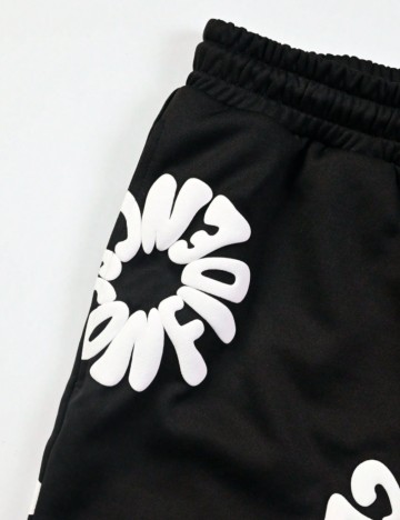 Pantaloni scurți Shein MANFINITY, negru