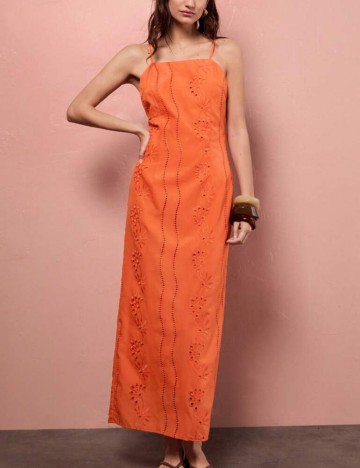 Rochie maxi Shein, portocaliu