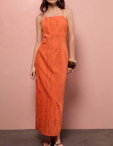 Rochie maxi Shein, portocaliu