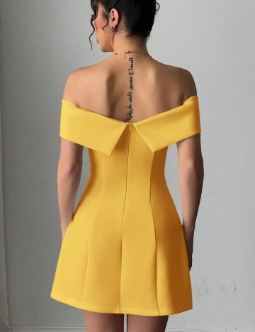 Rochie mini Shein, galben