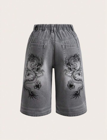 Pantaloni scurți Shein Curve+, gri