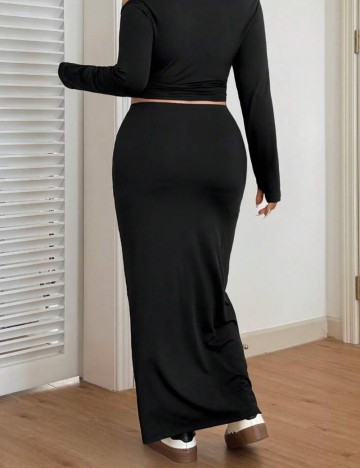 Fustă midi Shein, negru