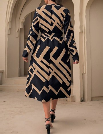 Rochie midi Shein, mix culori