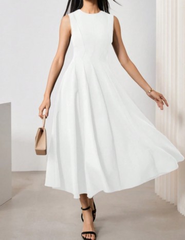 Rochie midi Shein, alb
