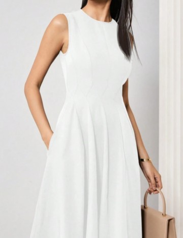 Rochie midi Shein, alb