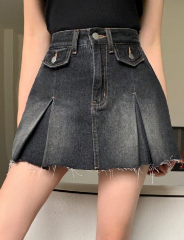 Fustă mini Shein DAZY, gri