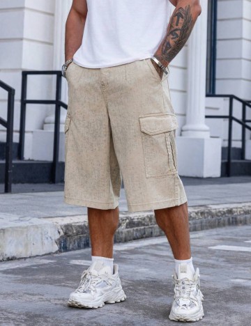 Pantaloni scurți Shein, bej