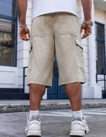 Pantaloni scurți Shein, bej