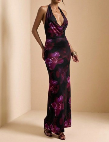 Rochie maxi Shein, mix culori