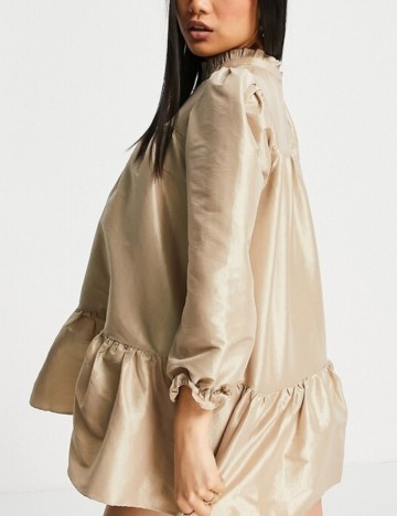 Rochie mini Collective, auriu