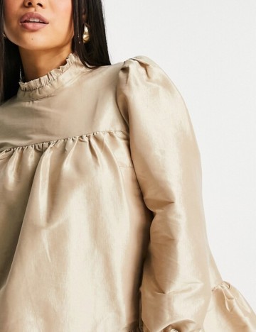 Rochie mini Collective, auriu