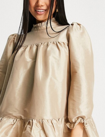 Rochie mini Collective, auriu