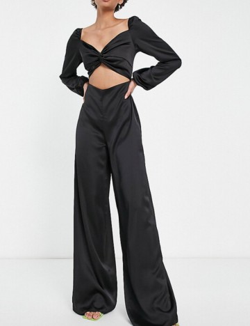 Salopetă lungă First Distraction, negru