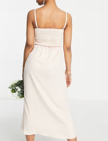 Rochie midi Little Mistress, crem