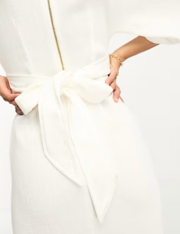 Rochie midi Closet, crem