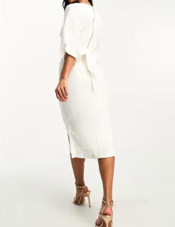 Rochie midi Closet, crem