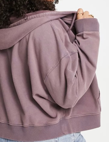 Hanorac Cu Fermoar ASOS, mov