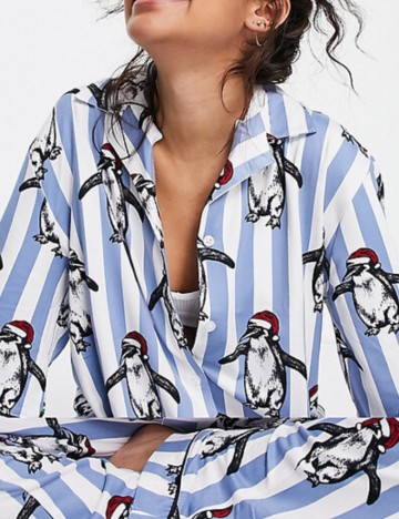 Compleu pijamale Chelsea Peers, mix culori