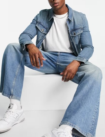 Geacă de blugi ASOS, albastru