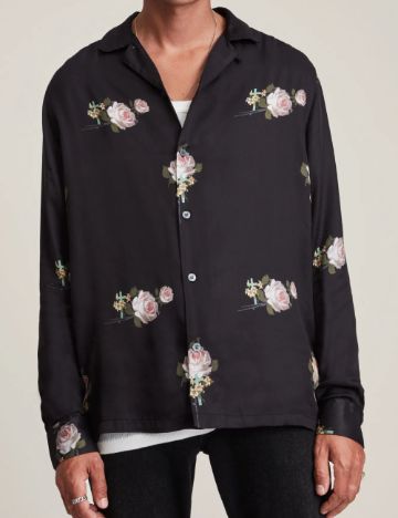 Cămașă Allsaints, negru