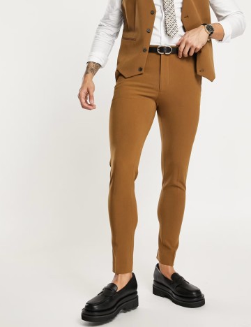 Pantaloni ASOS, cărămiziu