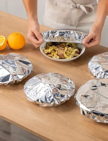 Set folii alimentare de unică folosință Shein, argintiu