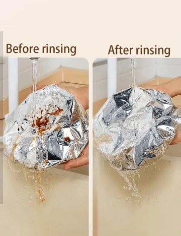 Set folii alimentare de unică folosință Shein, argintiu