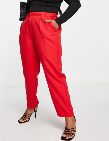 Pantaloni IN THE STYLE, roșu